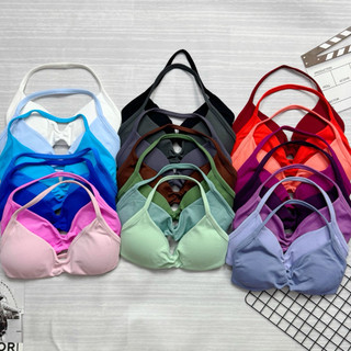 Áo Thể Thao Gym, Yoga Nữ Impact Strapy Ngắn Chất Dệt Kim Cao Cấp Nâng V1 Tốt, Co Giãn 4 Chiều(áo strapy ngắn)