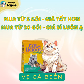 Cat Licious gói 1kg vị Cá Biển - Hạt khô dành cho mèo trưởng thành