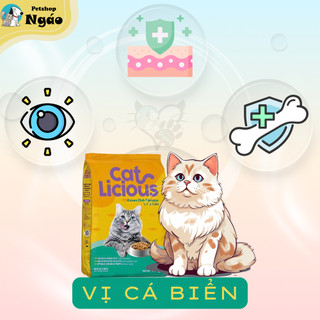 Cat Licious gói 1kg vị Cá Biển - Hạt khô dành cho mèo trưởng thành