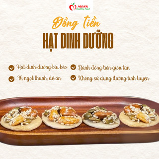 Mona Organic | Bánh Đồng Tiền Mix Hạt Dinh Dưỡng Ít Ngọt 180gr - 280gr