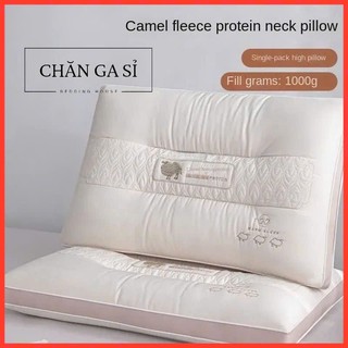 🌏LOẠI 1🌏 Gối Cotton Warm Sleep Công Thái Học Hổ Trợ Cột Cổ Vai Gáy, Êm Ái, Thoáng Mát, Gối Nằm Thấp