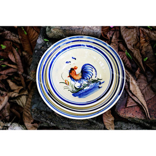 Bộ Chén Dĩa Tô Con Gà Trống - Dành Cho 10 Người - Gốm Lái Thiêu - Gốm Xưa Cho Người Hoài Niệm - Gốm Sứ Nam Bộ