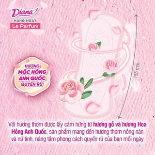 [COMBO 3GÓI/ 6 GÓI]Băng Vệ Sinh Diana Hàng Ngày Le Parfum Hương Mộc Hồng Anh Quốc Gói 20 Miếng