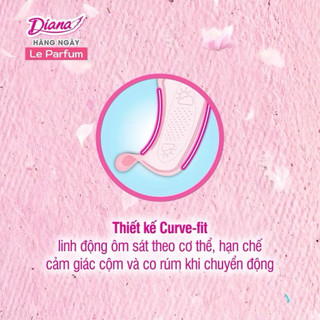 [COMBO 3GÓI/ 6 GÓI]Băng Vệ Sinh Diana Hàng Ngày Le Parfum Hương Mộc Hồng Anh Quốc Gói 20 Miếng