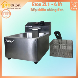 Bếp chiên nhúng đơn ngập dầu Eton ZL1 - 2500W - 6 lít - Hàng chuẩn hãng