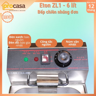 Bếp chiên nhúng đơn ngập dầu Eton ZL1 - 2500W - 6 lít - Hàng chuẩn hãng