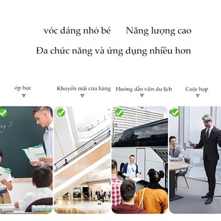 Loa Trợ Giảng Chỉ dành cho giáo viên Công suất loa 10W Độ nhạy của micrô cao Hiệu ứng lọc tiếng ồn tốt