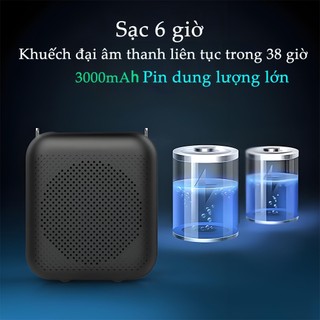 Loa Trợ Giảng Chỉ dành cho giáo viên Công suất loa 10W Độ nhạy của micrô cao Hiệu ứng lọc tiếng ồn tốt