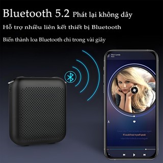 Loa Trợ Giảng Chỉ dành cho giáo viên Công suất loa 10W Độ nhạy của micrô cao Hiệu ứng lọc tiếng ồn tốt