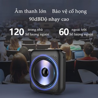 Loa Trợ Giảng Chỉ dành cho giáo viên Công suất loa 10W Độ nhạy của micrô cao Hiệu ứng lọc tiếng ồn tốt
