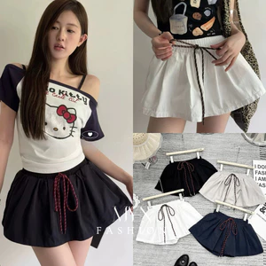 Chân Váy Ngắn Dáng Xoè Lưng Cao, Chân Váy Cạp Chun Có Quần Bảo Hộ Chất Vải Chất Kaki Gió Mềm Mịn Tôn Dáng [MY05]