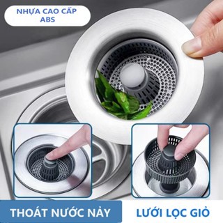 Bộ Lọc Rác Bồn Rửa Bát ABS nhựa 3in1-Ngăn mùi hôi côn trùng, Nút chặn thoát nước, Khay giỏ lọc thức ăn thừa(1, 2,3gói）