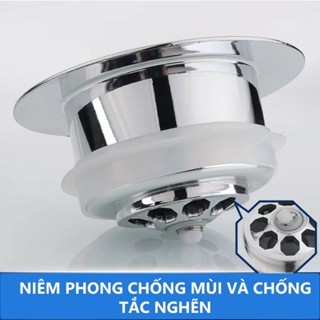 Bộ Lọc Rác Bồn Rửa Bát ABS nhựa 3in1-Ngăn mùi hôi côn trùng, Nút chặn thoát nước, Khay giỏ lọc thức ăn thừa(1, 2,3gói）
