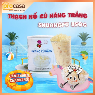 (ShuangFu) Hạt nổ củ năng Trắng 850gr - Nguyên liệu pha chế - Topping giòn ngon cho trà sữa trà trái cây