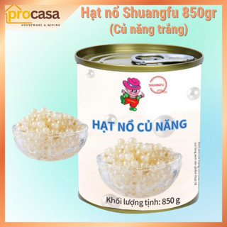 (ShuangFu) Hạt nổ củ năng Trắng 850gr - Nguyên liệu pha chế - Topping giòn ngon cho trà sữa trà trái cây
