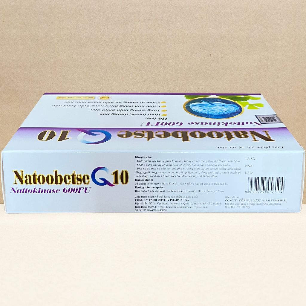 Natoobetse Q10 Tím - Rostex - Vinaphar - Vitamin Chữa Lành