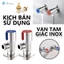 Van chia nước chất liệu inox 304 cao cấp, loại giảm áp dùng cho vòi xịt vệ sinh, bồn cầù, vòi sen