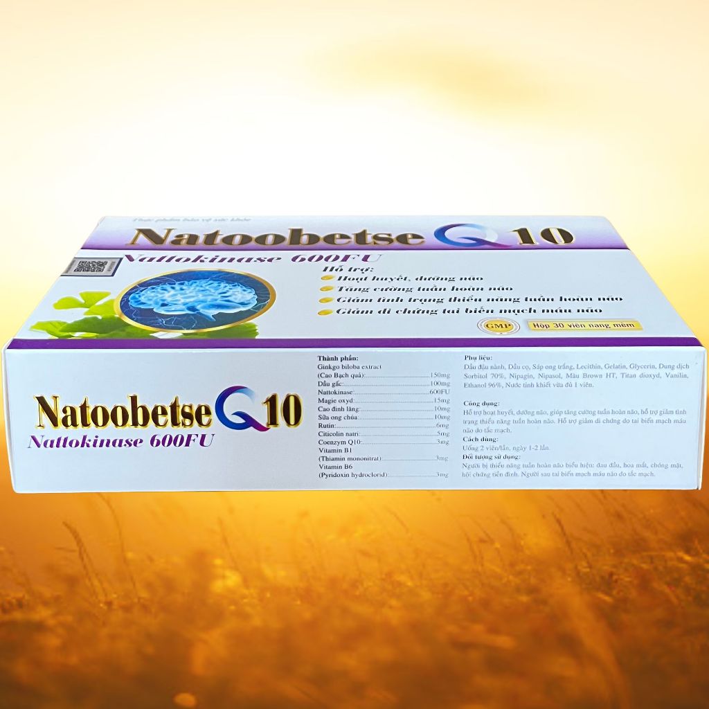 Combo 2 Hộp Natoobetse Q10 Tím - Rostex - Vinaphar - Vitamin Thanh Lọc