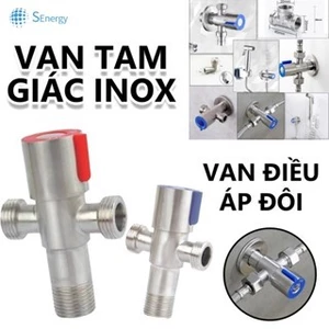 VAN CHỮ T INOX 304, CHIA NƯỚC 2 NGẢ CHO WC & VOI XỊT,
