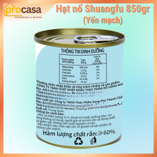 (Shuangfu) Hạt nổ Yến Mạch 850gr - Nguyên liệu pha chế - Topping ngon giòn cho trà sữa - trà trái cây