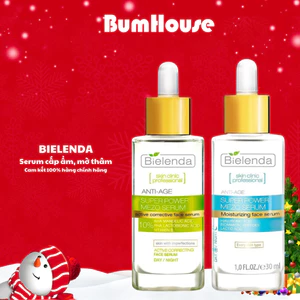 Serum Bielenda Super Power Mezo Skin Clinic Moisturizing cấp nước, dưỡng ẩm/Correcting căng bóng, mờ thâm - 30ml
