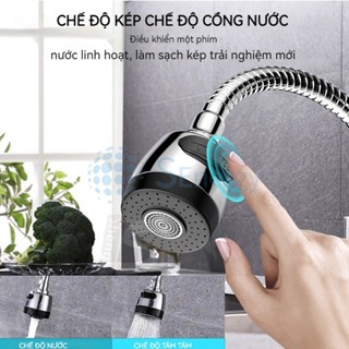 vòi rửa bát inox 304 vòi nước bồn rửa chén Vòi nước gắn tường Ống nước chống rò rỉ mềm 360 độ Vòi nước có bộ lọc phi20mm