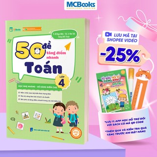 Sách - 50 đề tăng điểm nhanh toán lớp 4