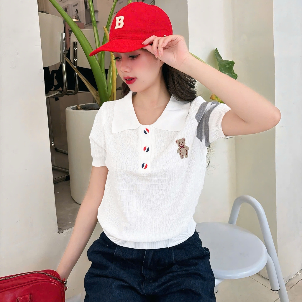 Áo Len Mirage Sọc Tay Local Brand Chất Len Mongtoghi Mềm Mịn Thoáng Mát.