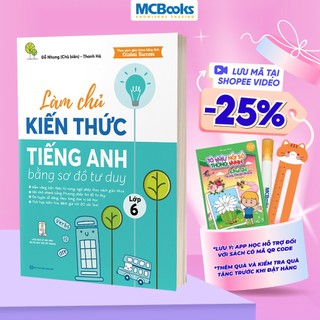 Sách - Làm chủ kiến thức tiếng Anh bằng sơ đồ tư duy lớp 6 - Học kèm app