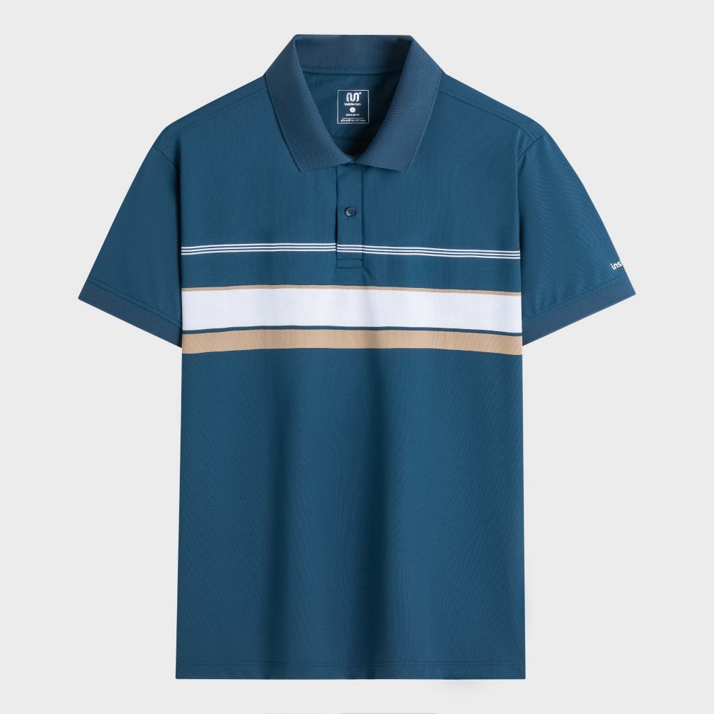 Áo Polo Nam Insidemen Dáng Regular Fit Họa Tiết Sọc Co Giãn Thoải Mái IPS019AS1
