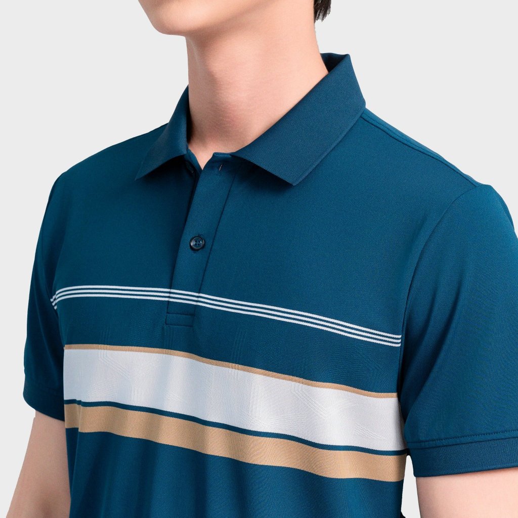 Áo Polo Nam Insidemen Dáng Regular Fit Họa Tiết Sọc Co Giãn Thoải Mái IPS019AS1