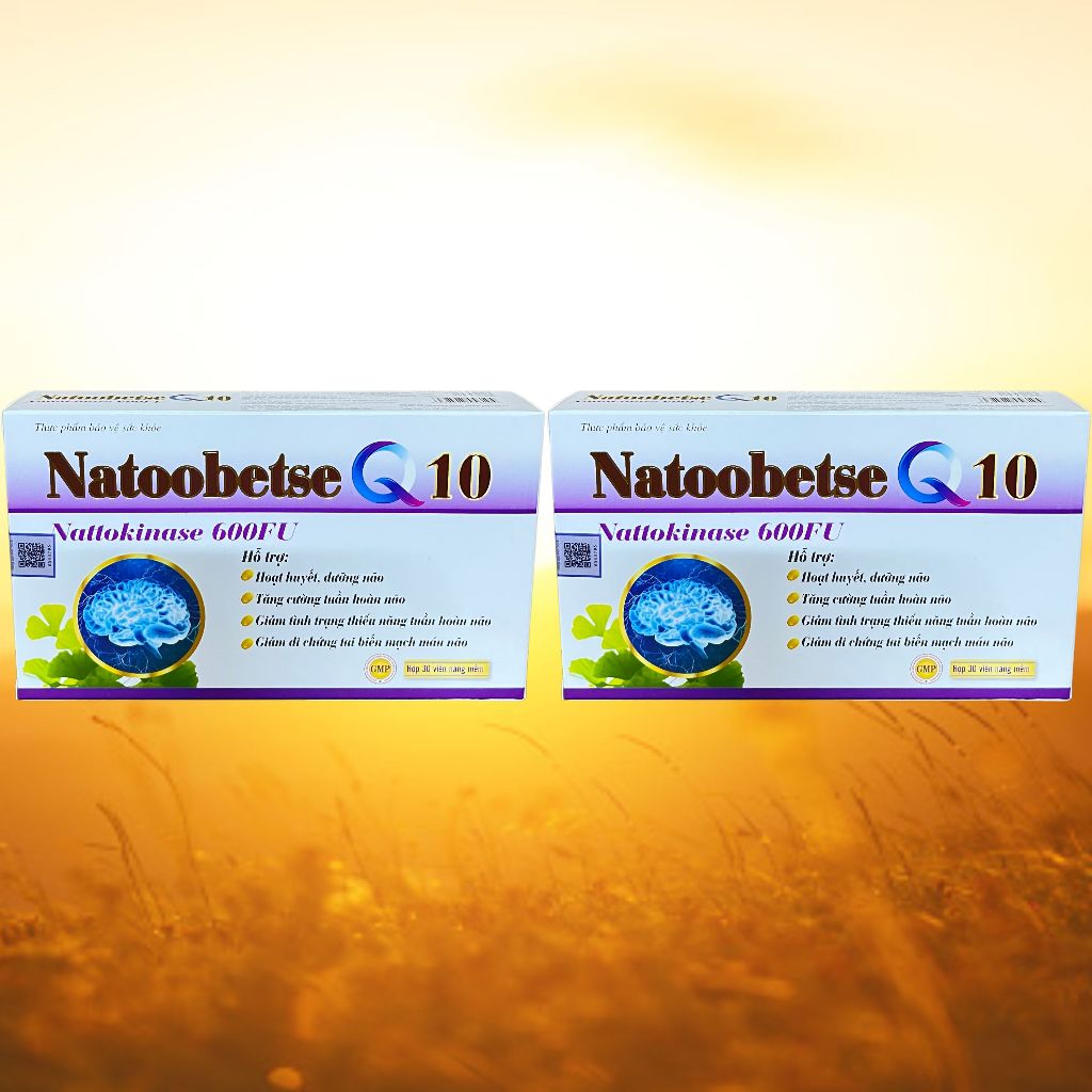 Combo 2 Hộp Natoobetse Q10 Tím - Rostex - Vinaphar - Vitamin Thanh Lọc