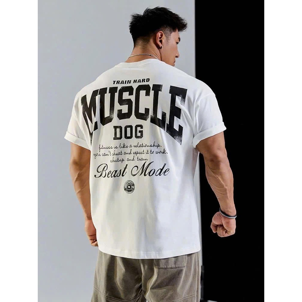 Áo thun Stee Cổ tròn MUSCLE Localbrand ICVCVNI Unisex Cotton