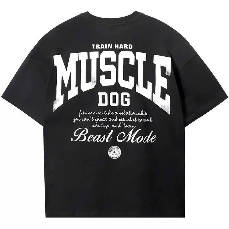 Áo thun Stee Cổ tròn MUSCLE Localbrand ICVCVNI Unisex Cotton