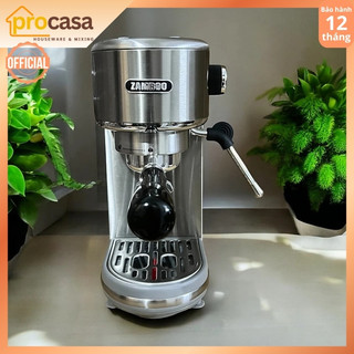 Máy pha cà phê Zamboo ZB-96AT - bán tự động - áp lực bơm tối đa 20bar