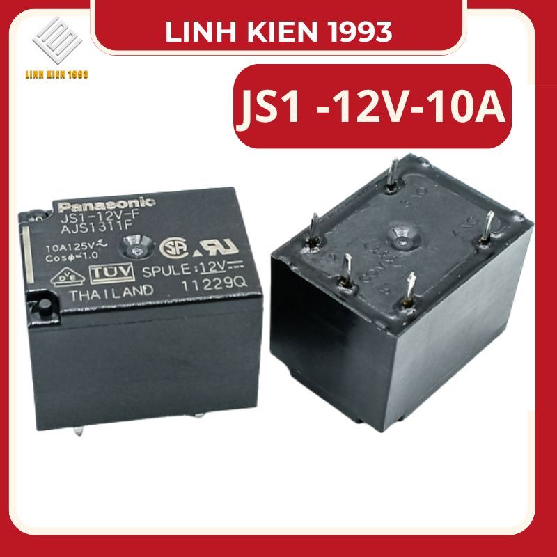 Relay JS1 12V 10A Panasonic – Rơ le điện tử mini chính hãng | Shopee ...