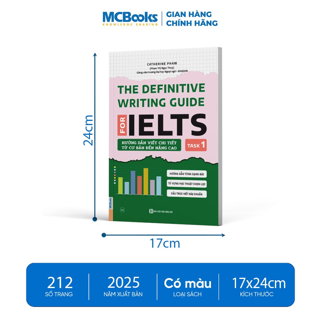 Combo Sách - The Definitive writing guide for ielts - Hướng dẫn viết chi tiết từ cơ bản đến nâng cao