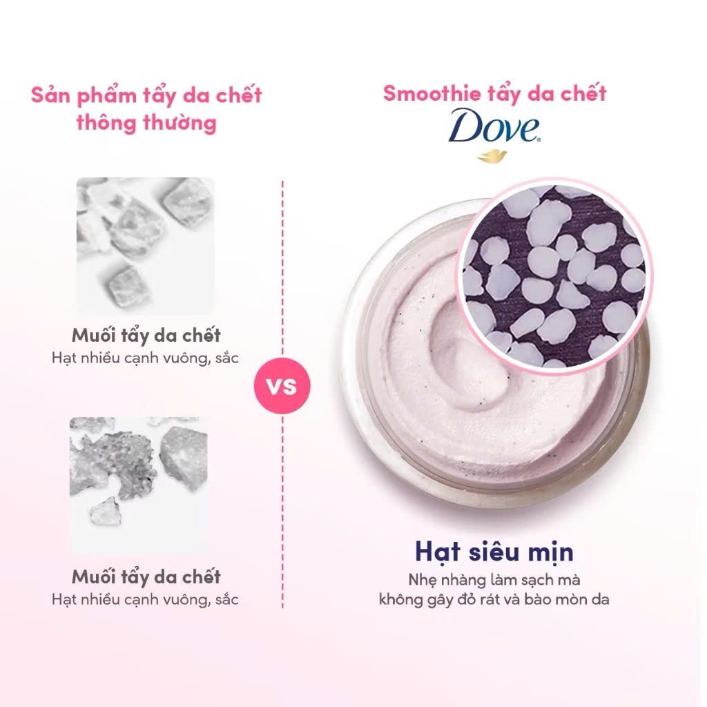 Tẩy Tế Bào Chết Body Dove Chăm Da Sáng Mịn 298g