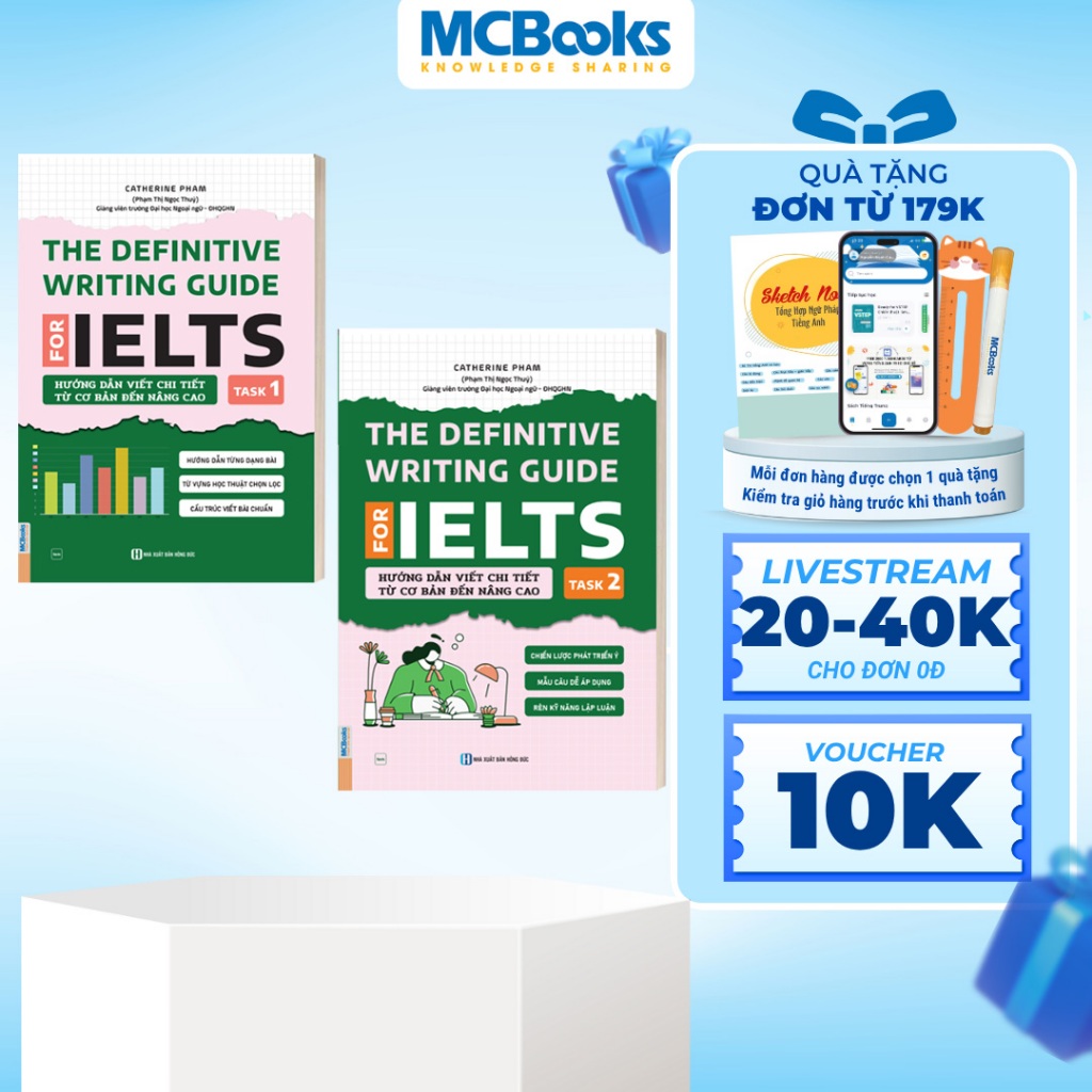 Combo Sách - The Definitive writing guide for ielts - Hướng dẫn viết ...