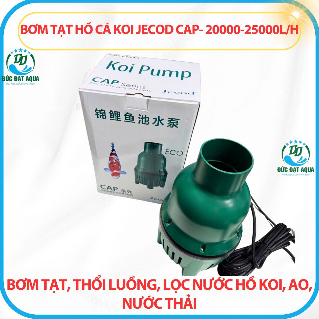Bơm tạtHồ Cá Koi JEcod CAP- 20000-25000L/H: Bơm Tạt, Thổi Luồng, Lọc Nước Hồ Koi, Ao 5