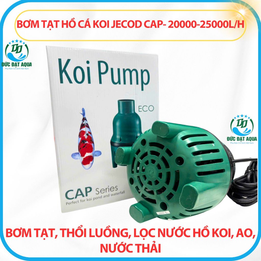 Bơm tạtHồ Cá Koi JEcod CAP- 20000-25000L/H: Bơm Tạt, Thổi Luồng, Lọc Nước Hồ Koi, Ao 4