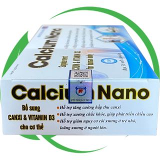 Calcium Nano Xanh Dương Vỉ 30 Viên - Rostex - Vinaphar - Vitamin Phục Hồi