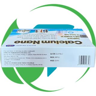 Calcium Nano Xanh Dương Vỉ 30 Viên - Rostex - Vinaphar - Vitamin Phục Hồi