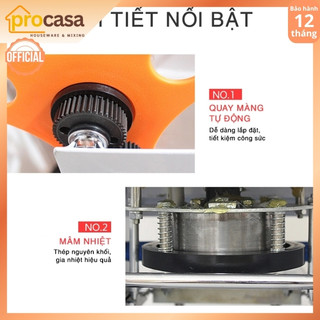Máy dập ly bằng tay Eton B9 - máy ép miệng cốc tự thu màng - 350ml - 500ml - 700ml