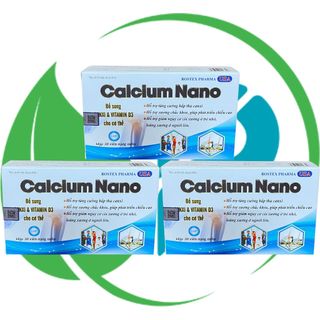 Combo 3 Hộp Calcium Nano Xanh Dương Vỉ 30 Viên - Rostex - Vinaphar - Vitamin Phục Hồi