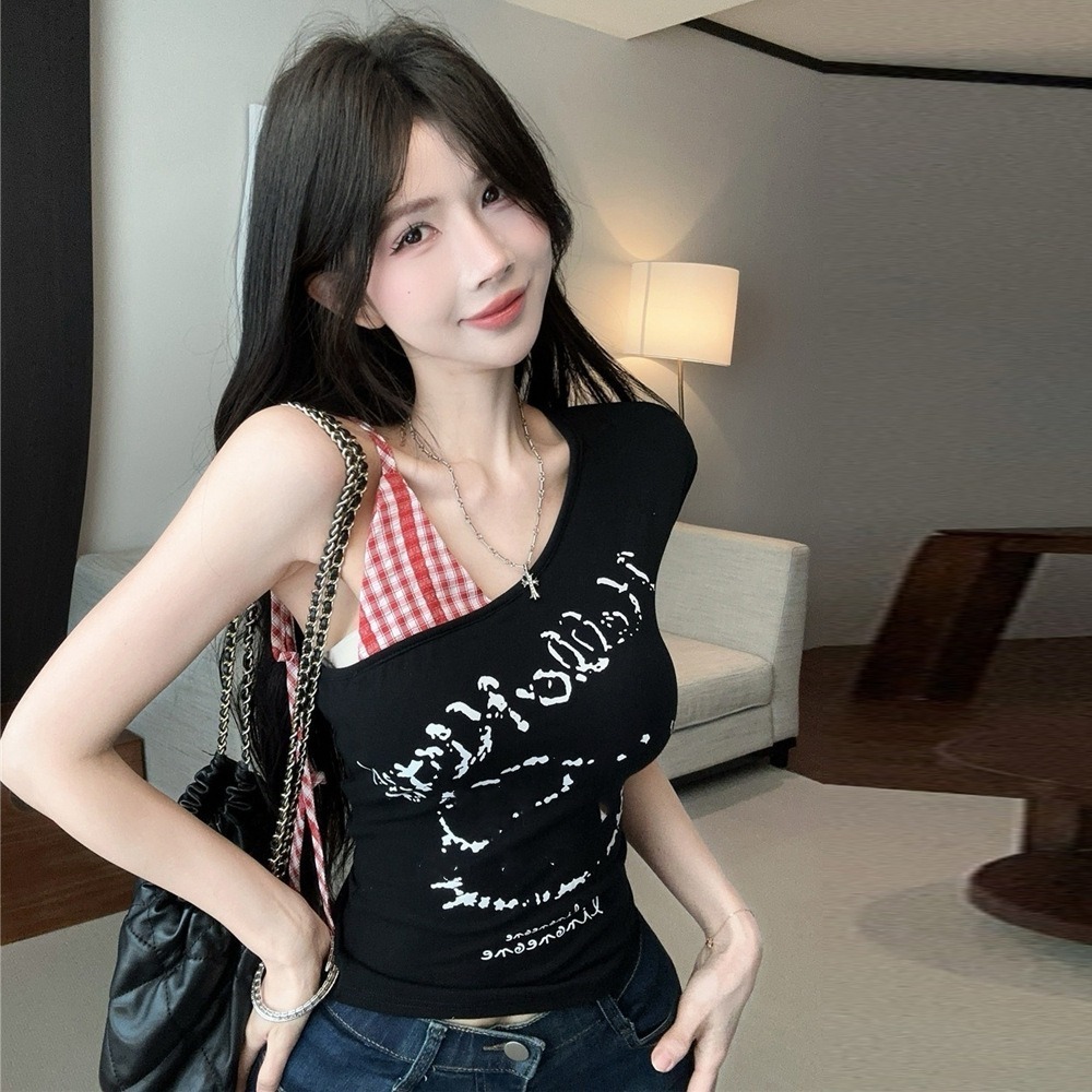 Áo Thun Babytee Trễ Vai in Kitty 3 Màu Đen-Xám-Trắng