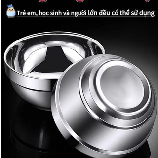 Combo Chén Tô Inox 【304】 Cao cấp kiểu Hàn Quốc 2 lớp cách nhiệt Hàng chính hãng inox cao cấp đủ kích cỡ an toàn sức khỏe