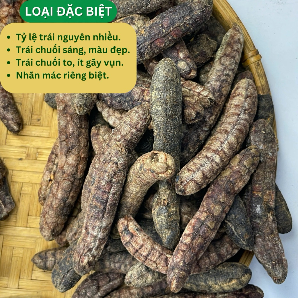 Combo 2kg Chuối Hột Rừng Loại 1 Đức Thiện (Khô, Sạch, Thơm) - Giảm Đau Xương Khớp, Gout, Sỏi Thận