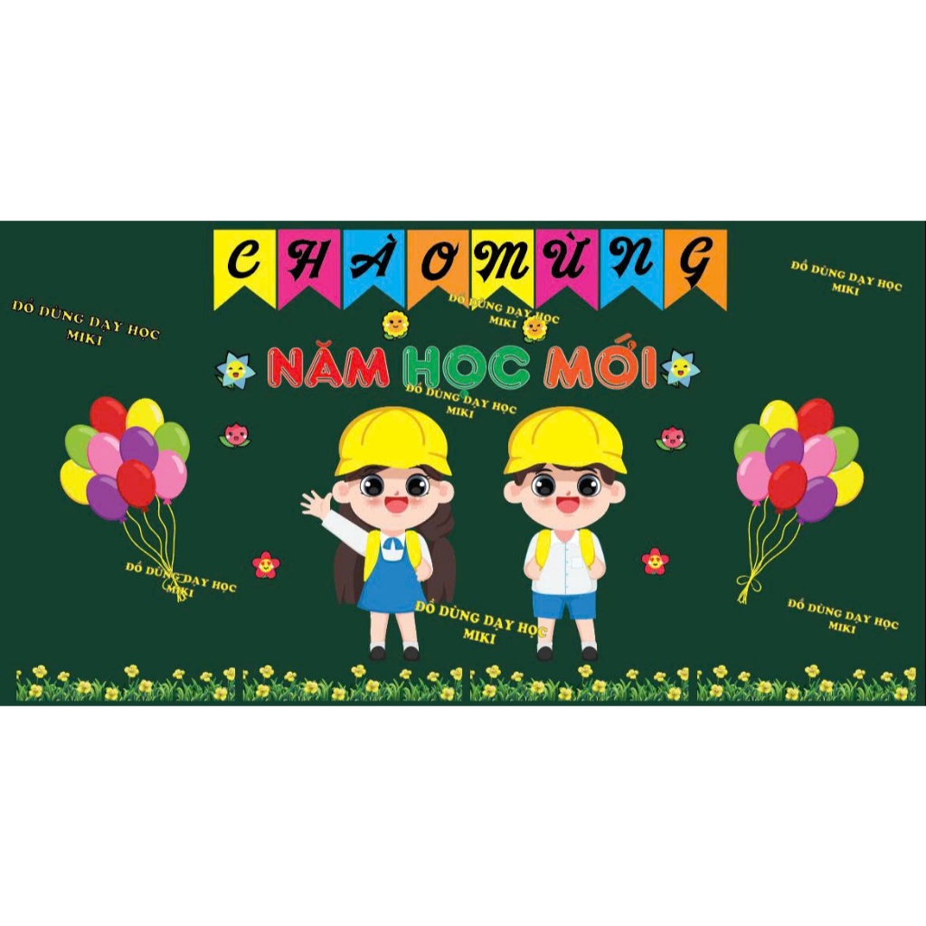 Bộ Chào Mừng Năm Học Mới mẫu Tiếng Việt và Tiếng Anh ( trang trí bảng )