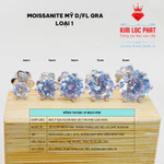 Khuyên tai nam nữ bạc xi bạch kim đá moissanite loại 1 D/FL, Bông tai nụ khóa vặn 6 chấu kim cương nhân tạo giống xoàn — ảnh 2